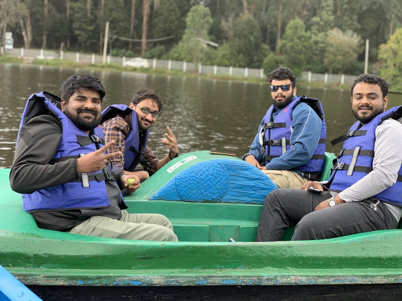 KayOne team at a company offsite